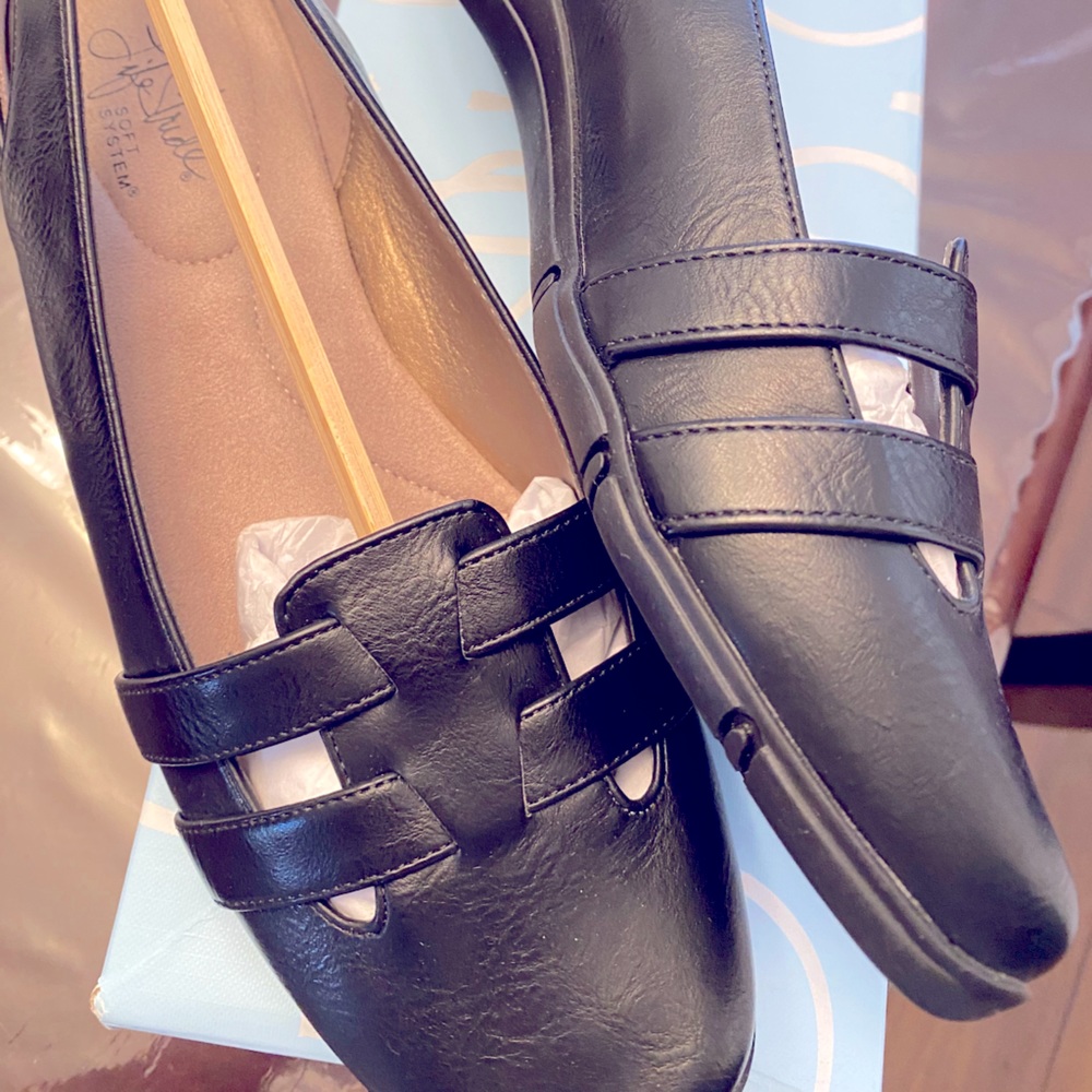 Life Stride Flats / MaryJanes sling back Black -